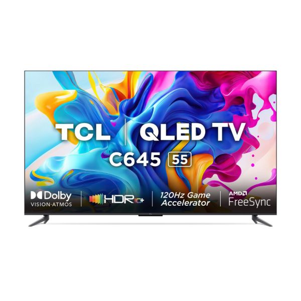 TCL 55C645 55 Inch QLED 4K Ultra HD Android TV With Dolby Vision & Dolby Atmos (2023)
