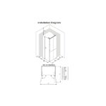 MIKA MRNF4DT503GBV Fridge, 4 Door Bottom Mount Freezer, Perfect Slot-In, No Frost, 503L, Inverter Compressor, Black Glass - Image 2
